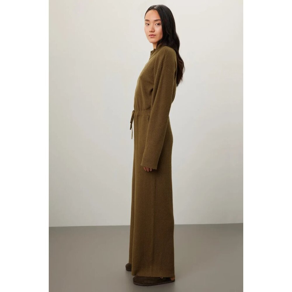 WeWoreWhat Relaxed Sweater Knit Green Jumpsuit Size S - Picture 8 of 16